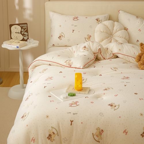 MorroMorn Super Soft Comforters Queen Size Bed Set, 3 PCS