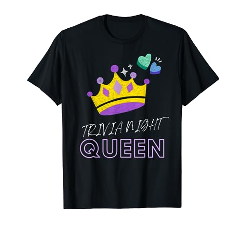 Regalos de Trivia Team Bar & Trivia Night Quiz Queen Camiseta
