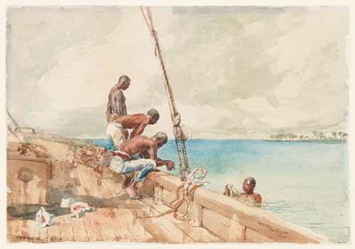 Tableau Winslow Homer les plongeurs de conques impression 60x90cm