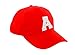 Produktbild morefaz Unisex Jungen Mädchen Mütze Baseball Cap ROT Hut Kinder Kappe Alphabet A-Z TM (A)