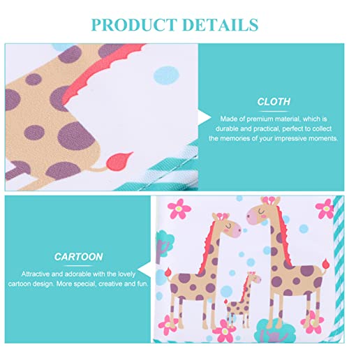 Livro De Fotos De Pano De Bebê Livro De Fotos De Pano Macio Cartões De Marco Do Bebê Livro Ano Do Be