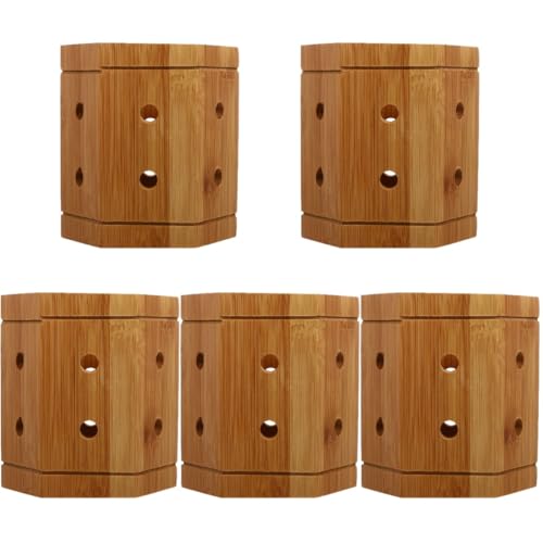 Garneck 5 Piezas cubertero Decorativo Titulares condimento Batería de Cocina Hundir portaherramientas Knife Holder Soporte de Almacenamiento de Palillos Organizador de Palillos de Madera