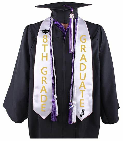 venoka POD Customize Class of 2025 Trendy Graduation Stole Personalized Add Your Photos Name for a Unique Look