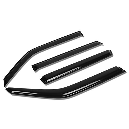 Auto Dynasty Compatible with Juke F15 4pcs Tape-On Window Visor Deflector Rain Guard