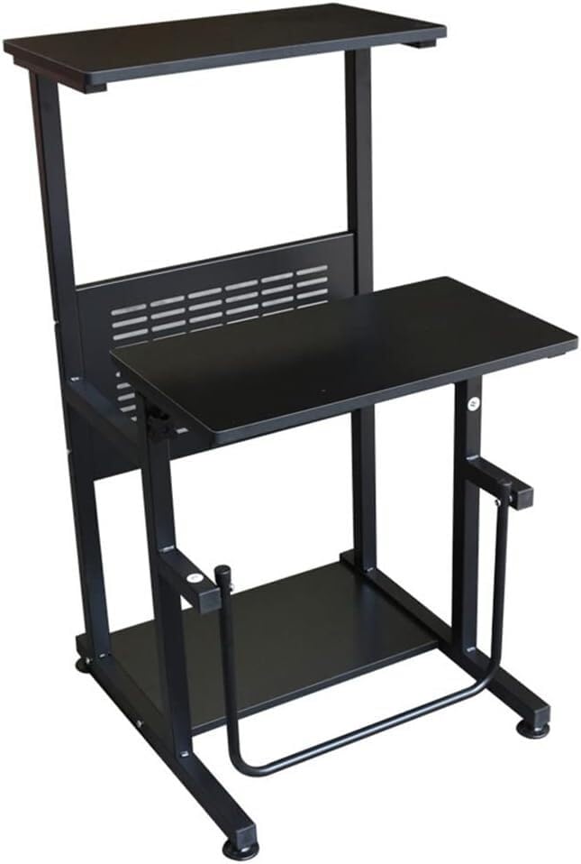 SRFTT Mesas de Dibujo, mesas de Dibujo portátiles móviles para Sentarse y pararse, Altura Ajustable, Carrito, Mesa ergonómica, pequeña, de pie, sobre Cama con Ruedas, rodante S