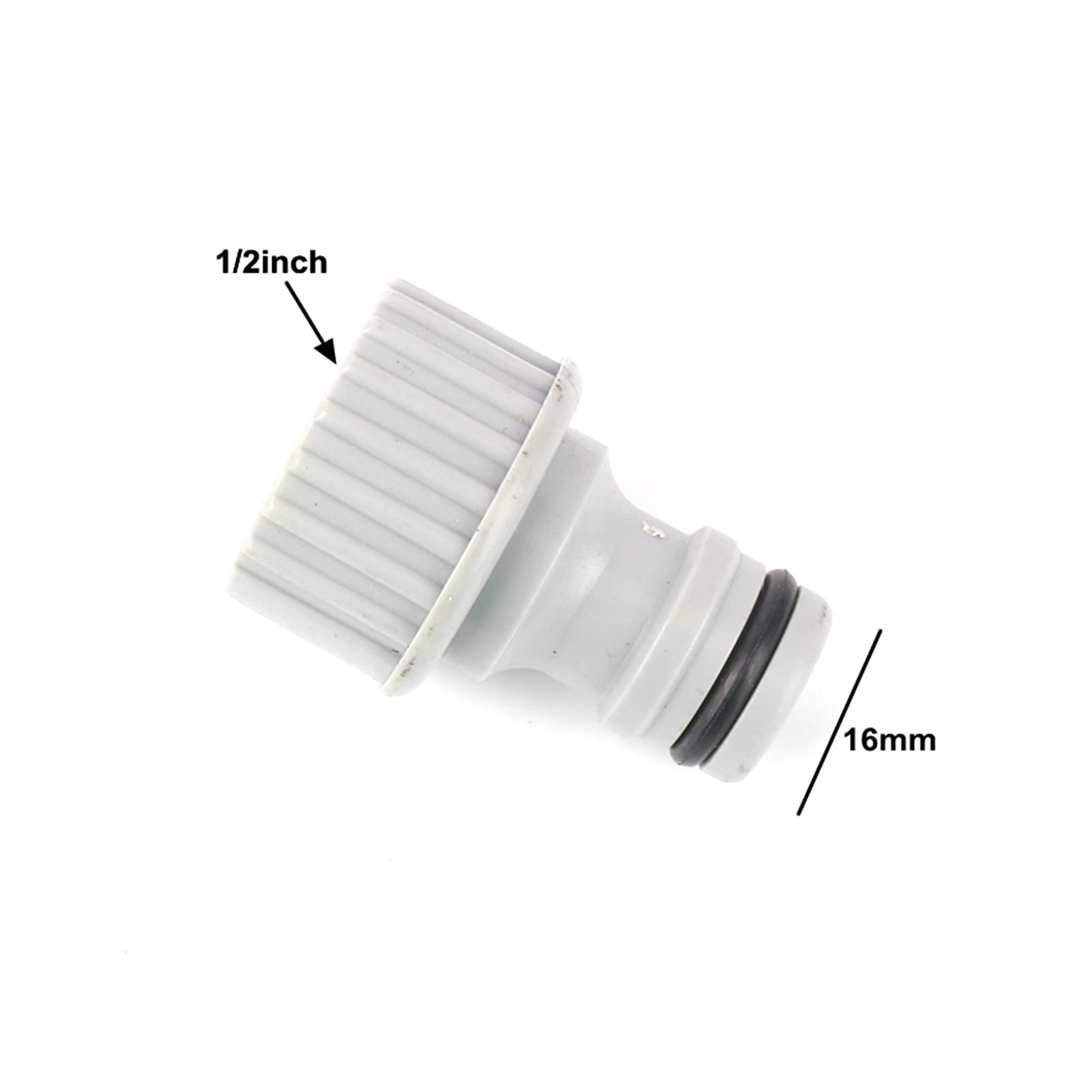 Dripador de riego de jardinería 20 1/2 pulgadas conector de plástico conector interno Conector rápido