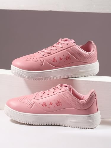 Image of Impakto Leaf Sprint Women's Casual White Stylish Sneakers Trendy & Lightweight Design
