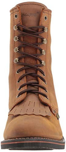 Image of Ad Tec 9 inch Men's Western Packer Work Boots Brown Crazy Horse Leather with Anti Skid Rubber Sole