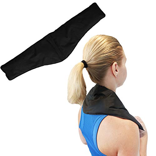 Hot and Cold Clay Neck Wrap by Soothing Company - Ice Packs for Injuries, Neck, Shoulder, Swelling, Headaches- Reusable,Flexible Heating and Cooling Therapy Pack- Microwaveable for Pain Relief