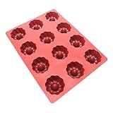 Maé - Moule Kougelhopf 12 Alvéoles - Silicone Alimentaire Premium Anti-Adhérent - Souple, Démoulage Facile et Net - Résistant Températures -45°C / +280°C - 64ml