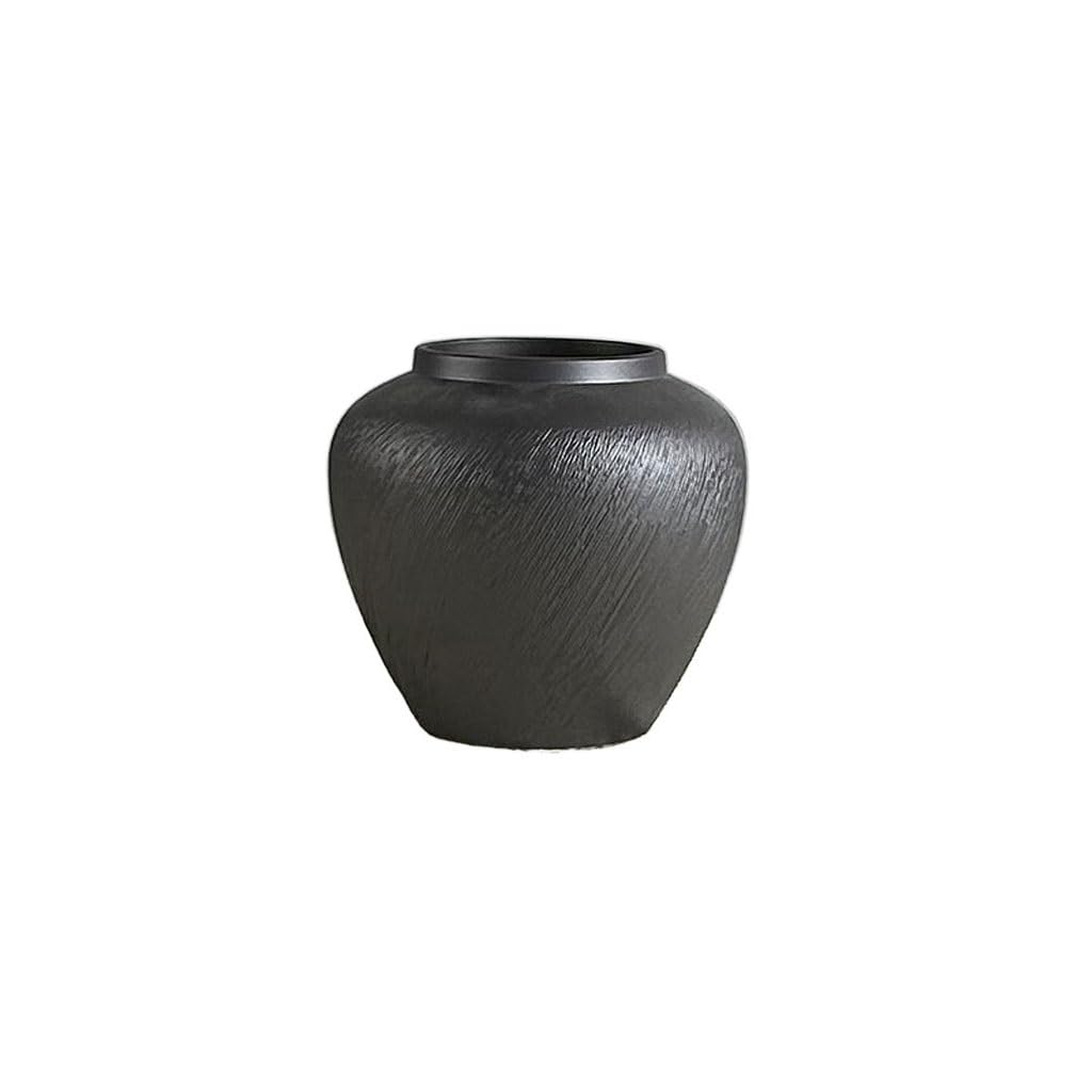 Vase Ceramic Vase Chinese Retro Ornaments Home Living Room Porch Flower Arrangement Flower Vessel Ceramic Vase(A)