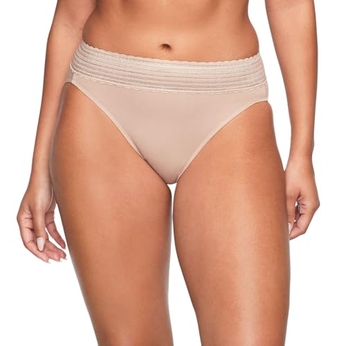 Image of Warner's Women's No Pinching No Problems Dig-free Comfort Waist With Lace Cotton Hi-cut Rt2091p