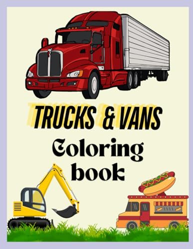 Trucks & Vans Coloring Book