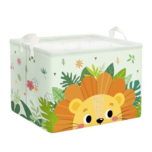 Clastyle 36L Grande Cajas de Almacenaje Verde Selva León Animal c...