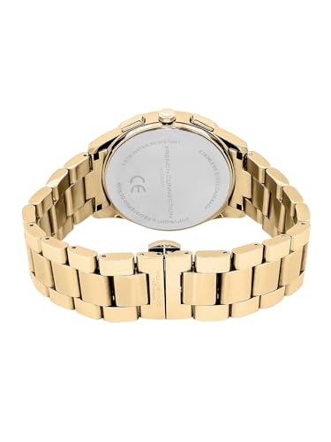 Image of French Connection Megachron | Olive Green Dial | Gold Stainless Steel Strap | Watch for Men - FCD5GM
