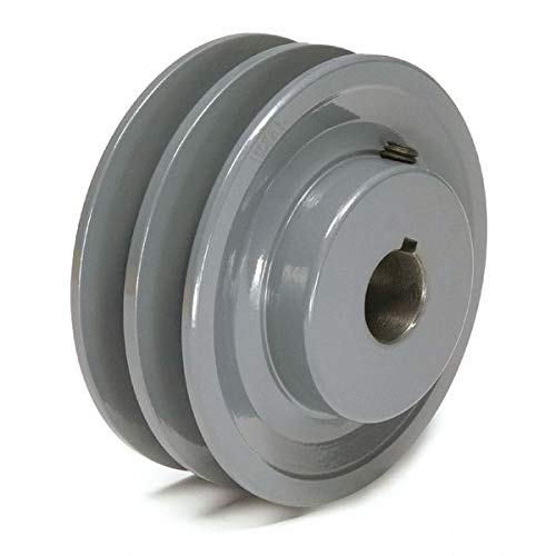 2BK40-1 TB Woods Equivalent Fixed Bore V-Belt Pulleys, 3.95 Outside Diameter, 2 Belt Groove