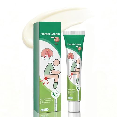 YOOJ Hemorrhoid Cream Anal Fissure Treatment Ointment Natural Formula Fissure Cream for Piles Relieves Itching Swelling Pain Discomfort 20g