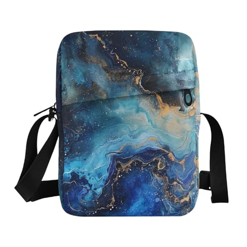 Cosmic Blue messenger bag cute Small Crossbody Bag Women Casual Womens Purse Adjustable Strap for business Travel