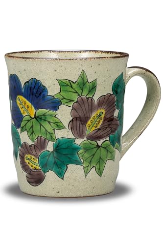 和座の蔵 おしゃれ コーヒーマグ 九谷焼 マグカップ 色絵芙蓉 陶器 高級 ブランド 食器 日本製 誕生日プレゼント 還暦祝い 古希祝い 喜寿祝い 米寿祝い ギフト