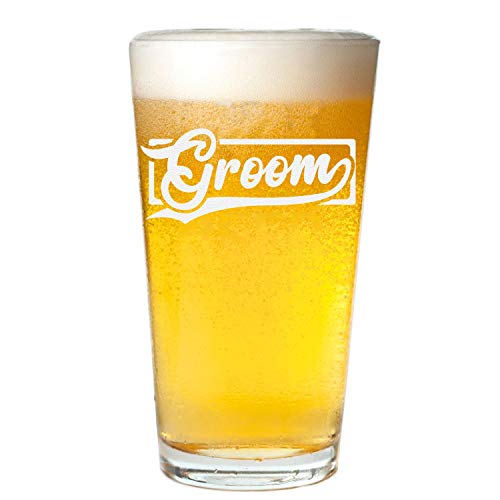 Veracco Groom Beer Glass Pint Bachelor Party Wedding Gift For Groom To Be