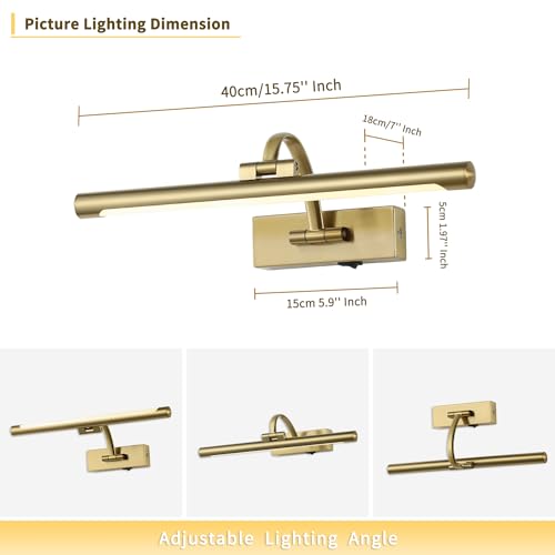 DESOOP Luz de imagem operada por bateria com controle remoto e temporizador, luzes de arte sem fio p