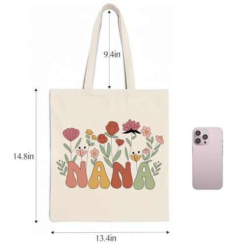 Image of Pavolini Nana Gifts, Unique Tote Bag, Birthday Gift from Grandkids, Mothers Day Gifts for Nana, Great Grandma Gift