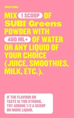 Boost Your Well-Being with SUBI RAW Greens Superfood Powder - Made in Canada with Raw Superfood Ingredients for Daily Vegetable Replacement 40 Day Supply (Peach Flavor) 5