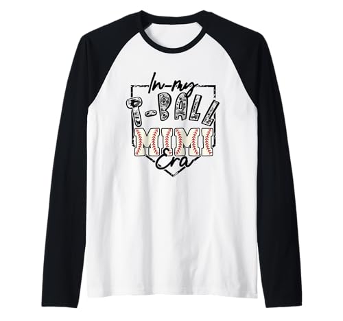 in My T-Ball Mimi Era Camo Tee-Ball Matching Family Sport Raglan Baseball Tee