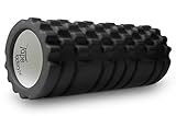 Tapefactory24 SCHWARZ - Premium-MASSAGEROLLE 33x 14cm / Therapierolle für Fitness, Rücken- & Faszientraining, Reha UVM. / Therapie, Rehabilitation, Physio, Physiotherapie, Gymnastik