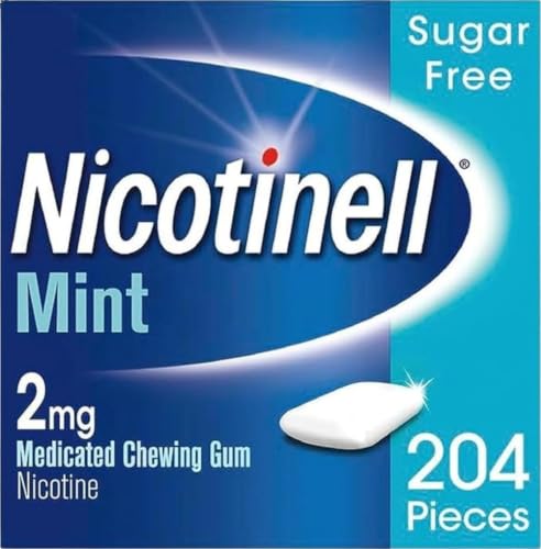Image of Nicotinell Mint Gum 2mg (204 Pieces), Nicotine Gum, Mega Pack