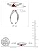 Imagen de Dazzlingrock Collection Anillo de compromiso de oro blanco de 10 quilates y diamante redondo de 5 mm