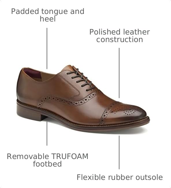 Image of Johnston & Murphy Men's Conard 2.0 Cap Toe Dress Shoe