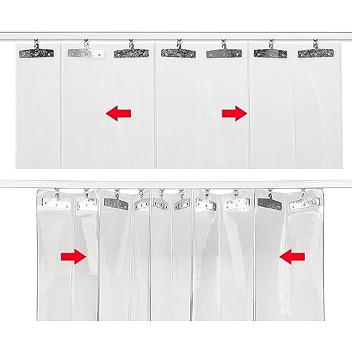 Rideau de porte en plastique contre les pertes de chaleur d'un garage