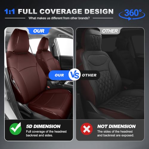 Image of AOMSAZTO Custom Fit Seat Covers for Toyota RAV4 2019 2020-2025 Front&Rear