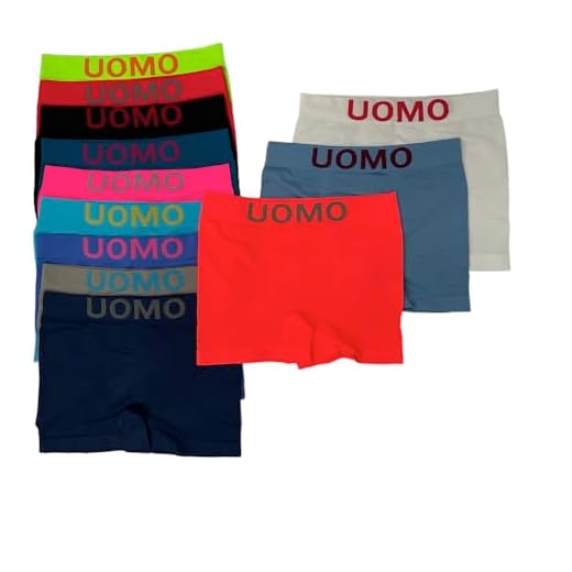 Dacada 2005 12 Bóxer de Licra Hombre/Niño Sin Costuras, Ajustados, Suaves, cómodos, Colorido Vivo y Variado (M)