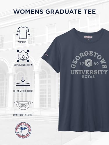 JanSport NCAA Officially Licensed Graduate Short Sleeve T Shirt for Women, Soft & Breathable Cotton-Polyester Blend Crewneck T Shirt with Graphic Detailing, Everyday University Fan Apparel - image 4
