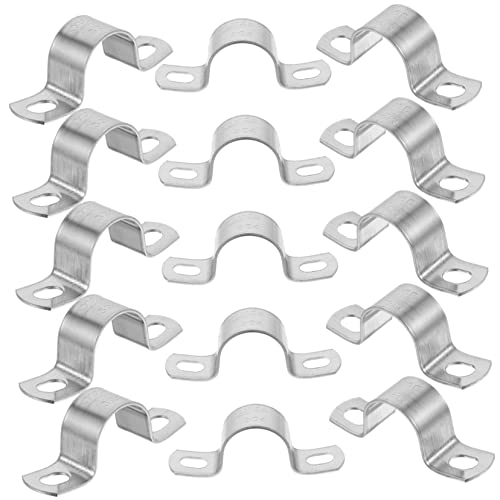 WOONEKY 20Stücke Teiliges Halterungen Montageklammern für Rohre Hitzebeständig für Sanitär und Petrochemie Anwendungen