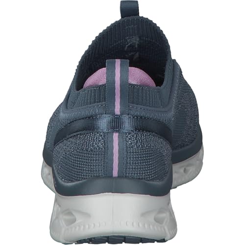 Skechers Women's Sneaker, Slate Knit Mesh Lavender Trim, 10