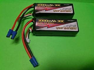 VANT 2 Pack 3000mAh 11.1V 30C LiPo Battery EC3 Blade 350 QX2 QX3 AP 450 EFLB30003S30 LECTRON Power Hobby Drone UAV FPV Quadcopter Includes CHICAGOLAND RC Coupon
