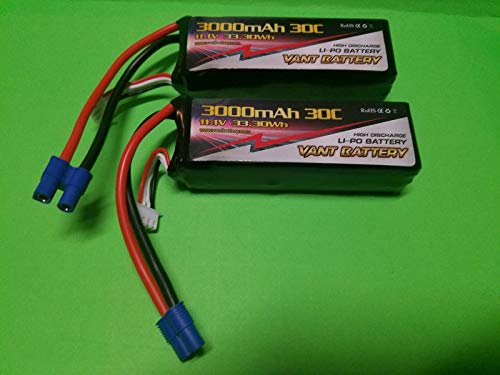 quad 350 qx3 - 2 Pack VANT 3000mAh 11.1V 30C LiPo Battery EC3 Blade 350 QX2 QX3 AP 450 EFLB30003S30 LECTRON Power Hobby Drone UAV FPV Quadcopter