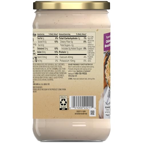 Image of Prego Alfredo Sauce with Roasted Garlic and Parmesan Cheese, 22 Oz Jar