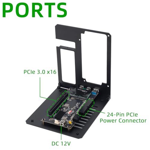 Image of Thunderbolt 3 /4 eGPU Enclosure Compatible with USB4, Support NVIDIA AMD Graphics Card and PCIe Cards, Using ATX Power Supply, Support PD 85W Charging (VK-Y900)