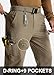 Libin Men's Work Pants Hiking Cargo Pants Water Resistant Stretch Tactical Outdoor Trousers with 9 Pockets, Stone Khaki, 34W x 32L gallery 3