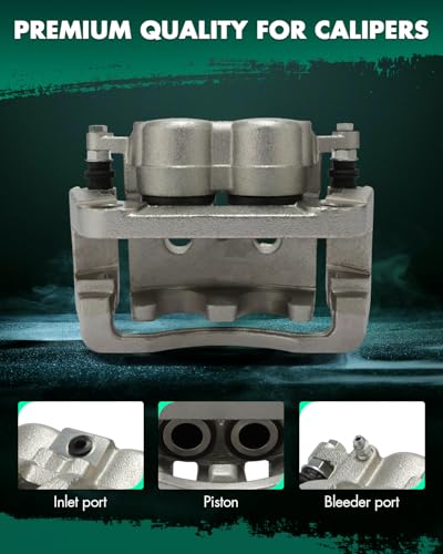 Image of SCITOO Rear Left+Right Brake Calipers With Bracket 18B4921 18B4920 Compatible For Ford For F-250 Super Duty 2005-2007,For Ford For F-350 Super Duty 2005-2007