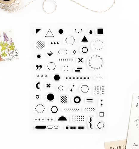 Wintertime Crafts WTS130 Small Geometric Details, Clear Stamps 4X6 Inch By Wintertime Crafts For Scrapbooking And Art Journals thumb #1