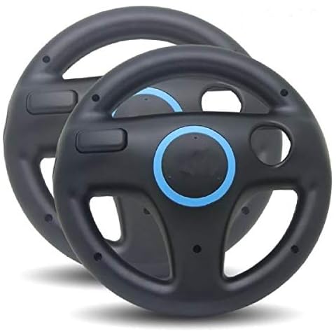TheMax Black Steering Wheel for Wii Cover