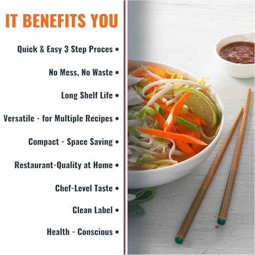SAVORY CHOICE PHO Chicken Broth Concentrate, 3 Boxes of 4 Packets (15g) - Gluten-Free, Diary-Free PHO Broth Concentrate - Thumbnail 4