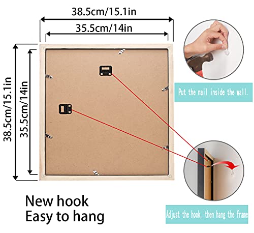 Mxtallup 12X12 Diamond Painting Frames Picture,Display Pictures 12X12 Inch / 30X30Cm With Mat Or 14X14 Inch/35X35Cm Without Mat, Picture Frames Diamond Painting Photo Frames Wood Black (Tk003) #TOP2