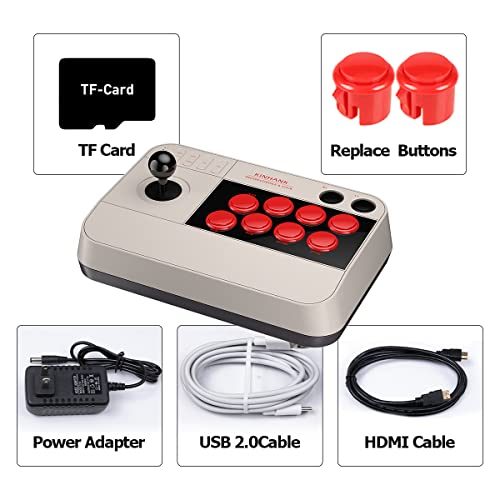 Classic Arcade Super Console Arcade X3 Preinstalled Emuelec 4.5/Android 9.0/Coree 3 System,50,000+ Games,Has Retro Game Console And 3D Joystick Controller 2-In-1,Supports 4K Uhd,Bt 4.0,Plug & Play #TOP6