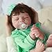 SCOM Reborn Baby Dolls Girl 18 Inch – Full Body Vinyl, Realistic Sleeping Newborn, Poseable & Washable, Hand-Rooted Hair, with Accessories, Gift Set for Kids 3+